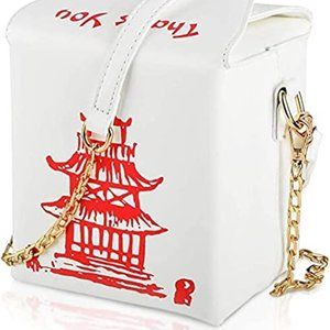 Chinese Takeout Box and Shoulder Bag